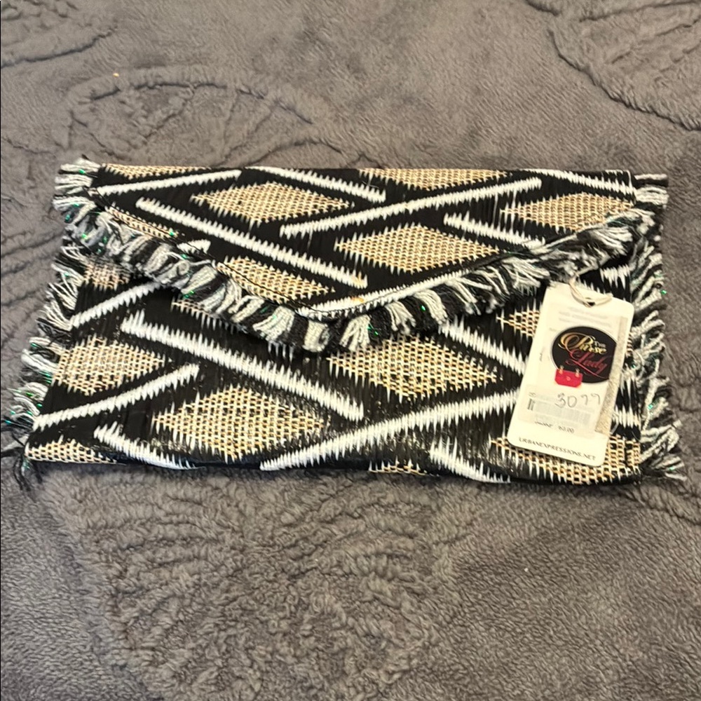 Chic Black and White Clutch